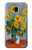 S2937 Claude Monet Bouquet of Sunflowers Hülle Schutzhülle Taschen für Samsung Galaxy J3 (2018), J3 Star, J3 V 3rd Gen, J3 Orbit, J3 Achieve, Express Prime 3, Amp Prime 3