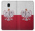 S3005 Poland Football Soccer Euro 2016 Hülle Schutzhülle Taschen für Samsung Galaxy J3 (2018), J3 Star, J3 V 3rd Gen, J3 Orbit, J3 Achieve, Express Prime 3, Amp Prime 3