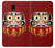 S3023 Japan Good Luck Daruma Doll Hülle Schutzhülle Taschen für Samsung Galaxy J3 (2018), J3 Star, J3 V 3rd Gen, J3 Orbit, J3 Achieve, Express Prime 3, Amp Prime 3