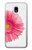 S3044 Vintage Pink Gerbera Daisy Hülle Schutzhülle Taschen für Samsung Galaxy J3 (2018), J3 Star, J3 V 3rd Gen, J3 Orbit, J3 Achieve, Express Prime 3, Amp Prime 3