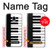 S3078 Black and White Piano Keyboard Hülle Schutzhülle Taschen für Samsung Galaxy J3 (2018), J3 Star, J3 V 3rd Gen, J3 Orbit, J3 Achieve, Express Prime 3, Amp Prime 3