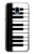 S3078 Black and White Piano Keyboard Hülle Schutzhülle Taschen für Samsung Galaxy J3 (2018), J3 Star, J3 V 3rd Gen, J3 Orbit, J3 Achieve, Express Prime 3, Amp Prime 3