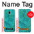 S3147 Aqua Marble Stone Hülle Schutzhülle Taschen für Samsung Galaxy J3 (2018), J3 Star, J3 V 3rd Gen, J3 Orbit, J3 Achieve, Express Prime 3, Amp Prime 3