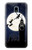 S3249 Peter Pan Fly Full Moon Night Hülle Schutzhülle Taschen für Samsung Galaxy J3 (2018), J3 Star, J3 V 3rd Gen, J3 Orbit, J3 Achieve, Express Prime 3, Amp Prime 3