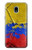 S3306 Colombia Flag Vintage Football Graphic Hülle Schutzhülle Taschen für Samsung Galaxy J3 (2018), J3 Star, J3 V 3rd Gen, J3 Orbit, J3 Achieve, Express Prime 3, Amp Prime 3