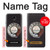 S0059 Retro Rotary Phone Dial On Hülle Schutzhülle Taschen für Samsung Galaxy J7 (2018), J7 Aero, J7 Top, J7 Aura, J7 Crown, J7 Refine, J7 Eon, J7 V 2nd Gen, J7 Star