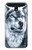 S0123 Grim White Wolf Hülle Schutzhülle Taschen für Samsung Galaxy J7 (2018), J7 Aero, J7 Top, J7 Aura, J7 Crown, J7 Refine, J7 Eon, J7 V 2nd Gen, J7 Star