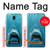 S0830 White Shark Hülle Schutzhülle Taschen für Samsung Galaxy J7 (2018), J7 Aero, J7 Top, J7 Aura, J7 Crown, J7 Refine, J7 Eon, J7 V 2nd Gen, J7 Star