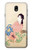 S0889 Japan Art Kimono Hülle Schutzhülle Taschen für Samsung Galaxy J7 (2018), J7 Aero, J7 Top, J7 Aura, J7 Crown, J7 Refine, J7 Eon, J7 V 2nd Gen, J7 Star