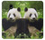 S1073 Panda Enjoy Eating Hülle Schutzhülle Taschen für Samsung Galaxy J7 (2018), J7 Aero, J7 Top, J7 Aura, J7 Crown, J7 Refine, J7 Eon, J7 V 2nd Gen, J7 Star