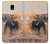 S1292 Dusty Elephant Egrets Hülle Schutzhülle Taschen für Samsung Galaxy J7 (2018), J7 Aero, J7 Top, J7 Aura, J7 Crown, J7 Refine, J7 Eon, J7 V 2nd Gen, J7 Star