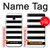 S1596 Black and White Striped Hülle Schutzhülle Taschen für Samsung Galaxy J7 (2018), J7 Aero, J7 Top, J7 Aura, J7 Crown, J7 Refine, J7 Eon, J7 V 2nd Gen, J7 Star