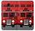 S2058 England British Double Decker Bus Hülle Schutzhülle Taschen für Samsung Galaxy J7 (2018), J7 Aero, J7 Top, J7 Aura, J7 Crown, J7 Refine, J7 Eon, J7 V 2nd Gen, J7 Star