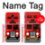 S2058 England British Double Decker Bus Hülle Schutzhülle Taschen für Samsung Galaxy J7 (2018), J7 Aero, J7 Top, J7 Aura, J7 Crown, J7 Refine, J7 Eon, J7 V 2nd Gen, J7 Star
