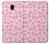 S2213 Pink Leopard Pattern Hülle Schutzhülle Taschen für Samsung Galaxy J7 (2018), J7 Aero, J7 Top, J7 Aura, J7 Crown, J7 Refine, J7 Eon, J7 V 2nd Gen, J7 Star
