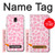 S2213 Pink Leopard Pattern Hülle Schutzhülle Taschen für Samsung Galaxy J7 (2018), J7 Aero, J7 Top, J7 Aura, J7 Crown, J7 Refine, J7 Eon, J7 V 2nd Gen, J7 Star
