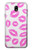 S2214 Pink Lips Kisses Hülle Schutzhülle Taschen für Samsung Galaxy J7 (2018), J7 Aero, J7 Top, J7 Aura, J7 Crown, J7 Refine, J7 Eon, J7 V 2nd Gen, J7 Star