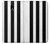 S2297 Black and White Vertical Stripes Hülle Schutzhülle Taschen für Samsung Galaxy J7 (2018), J7 Aero, J7 Top, J7 Aura, J7 Crown, J7 Refine, J7 Eon, J7 V 2nd Gen, J7 Star