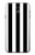 S2297 Black and White Vertical Stripes Hülle Schutzhülle Taschen für Samsung Galaxy J7 (2018), J7 Aero, J7 Top, J7 Aura, J7 Crown, J7 Refine, J7 Eon, J7 V 2nd Gen, J7 Star