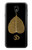 S2331 Gold Leaf Buddhist Om Symbol Hülle Schutzhülle Taschen für Samsung Galaxy J7 (2018), J7 Aero, J7 Top, J7 Aura, J7 Crown, J7 Refine, J7 Eon, J7 V 2nd Gen, J7 Star