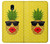 S2443 Funny Pineapple Sunglasses Kiss Hülle Schutzhülle Taschen für Samsung Galaxy J7 (2018), J7 Aero, J7 Top, J7 Aura, J7 Crown, J7 Refine, J7 Eon, J7 V 2nd Gen, J7 Star