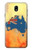S2494 Australia Flag Map Rock Texture Hülle Schutzhülle Taschen für Samsung Galaxy J7 (2018), J7 Aero, J7 Top, J7 Aura, J7 Crown, J7 Refine, J7 Eon, J7 V 2nd Gen, J7 Star