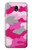 S2525 Pink Camo Camouflage Hülle Schutzhülle Taschen für Samsung Galaxy J7 (2018), J7 Aero, J7 Top, J7 Aura, J7 Crown, J7 Refine, J7 Eon, J7 V 2nd Gen, J7 Star