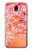 S2543 Japanese Kimono Style Flower Pattern Hülle Schutzhülle Taschen für Samsung Galaxy J7 (2018), J7 Aero, J7 Top, J7 Aura, J7 Crown, J7 Refine, J7 Eon, J7 V 2nd Gen, J7 Star