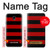 S2638 Black and Red Striped Hülle Schutzhülle Taschen für Samsung Galaxy J7 (2018), J7 Aero, J7 Top, J7 Aura, J7 Crown, J7 Refine, J7 Eon, J7 V 2nd Gen, J7 Star