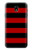 S2638 Black and Red Striped Hülle Schutzhülle Taschen für Samsung Galaxy J7 (2018), J7 Aero, J7 Top, J7 Aura, J7 Crown, J7 Refine, J7 Eon, J7 V 2nd Gen, J7 Star