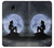S2668 Mermaid Silhouette Moon Night Hülle Schutzhülle Taschen für Samsung Galaxy J7 (2018), J7 Aero, J7 Top, J7 Aura, J7 Crown, J7 Refine, J7 Eon, J7 V 2nd Gen, J7 Star