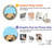 S2669 Cute Dog Paws Bones Cartoon Hülle Schutzhülle Taschen für Samsung Galaxy J7 (2018), J7 Aero, J7 Top, J7 Aura, J7 Crown, J7 Refine, J7 Eon, J7 V 2nd Gen, J7 Star