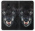 S2823 Black Wolf Blue Eyes Face Hülle Schutzhülle Taschen für Samsung Galaxy J7 (2018), J7 Aero, J7 Top, J7 Aura, J7 Crown, J7 Refine, J7 Eon, J7 V 2nd Gen, J7 Star