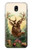 S2841 Vintage Reindeer Christmas Hülle Schutzhülle Taschen für Samsung Galaxy J7 (2018), J7 Aero, J7 Top, J7 Aura, J7 Crown, J7 Refine, J7 Eon, J7 V 2nd Gen, J7 Star