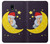 S2849 Cute Sleepy Owl Moon Night Hülle Schutzhülle Taschen für Samsung Galaxy J7 (2018), J7 Aero, J7 Top, J7 Aura, J7 Crown, J7 Refine, J7 Eon, J7 V 2nd Gen, J7 Star