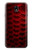 S2879 Red Arowana Fish Scale Hülle Schutzhülle Taschen für Samsung Galaxy J7 (2018), J7 Aero, J7 Top, J7 Aura, J7 Crown, J7 Refine, J7 Eon, J7 V 2nd Gen, J7 Star
