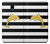 S2882 Black and White Striped Gold Dolphin Hülle Schutzhülle Taschen für Samsung Galaxy J7 (2018), J7 Aero, J7 Top, J7 Aura, J7 Crown, J7 Refine, J7 Eon, J7 V 2nd Gen, J7 Star