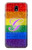 S2899 Rainbow LGBT Gay Pride Flag Hülle Schutzhülle Taschen für Samsung Galaxy J7 (2018), J7 Aero, J7 Top, J7 Aura, J7 Crown, J7 Refine, J7 Eon, J7 V 2nd Gen, J7 Star