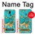 S2906 Aqua Turquoise Stone Hülle Schutzhülle Taschen für Samsung Galaxy J7 (2018), J7 Aero, J7 Top, J7 Aura, J7 Crown, J7 Refine, J7 Eon, J7 V 2nd Gen, J7 Star
