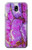 S2907 Purple Turquoise Stone Hülle Schutzhülle Taschen für Samsung Galaxy J7 (2018), J7 Aero, J7 Top, J7 Aura, J7 Crown, J7 Refine, J7 Eon, J7 V 2nd Gen, J7 Star