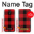 S2931 Red Buffalo Check Pattern Hülle Schutzhülle Taschen für Samsung Galaxy J7 (2018), J7 Aero, J7 Top, J7 Aura, J7 Crown, J7 Refine, J7 Eon, J7 V 2nd Gen, J7 Star