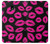 S2933 Pink Lips Kisses on Black Hülle Schutzhülle Taschen für Samsung Galaxy J7 (2018), J7 Aero, J7 Top, J7 Aura, J7 Crown, J7 Refine, J7 Eon, J7 V 2nd Gen, J7 Star