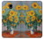 S2937 Claude Monet Bouquet of Sunflowers Hülle Schutzhülle Taschen für Samsung Galaxy J7 (2018), J7 Aero, J7 Top, J7 Aura, J7 Crown, J7 Refine, J7 Eon, J7 V 2nd Gen, J7 Star