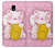 S3025 Pink Maneki Neko Lucky Cat Hülle Schutzhülle Taschen für Samsung Galaxy J7 (2018), J7 Aero, J7 Top, J7 Aura, J7 Crown, J7 Refine, J7 Eon, J7 V 2nd Gen, J7 Star