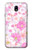 S3036 Pink Sweet Flower Flora Hülle Schutzhülle Taschen für Samsung Galaxy J7 (2018), J7 Aero, J7 Top, J7 Aura, J7 Crown, J7 Refine, J7 Eon, J7 V 2nd Gen, J7 Star
