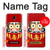 S3045 Japan Good Luck Daruma Doll Hülle Schutzhülle Taschen für Samsung Galaxy J7 (2018), J7 Aero, J7 Top, J7 Aura, J7 Crown, J7 Refine, J7 Eon, J7 V 2nd Gen, J7 Star