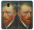 S3335 Vincent Van Gogh Self Portrait Hülle Schutzhülle Taschen für Samsung Galaxy J7 (2018), J7 Aero, J7 Top, J7 Aura, J7 Crown, J7 Refine, J7 Eon, J7 V 2nd Gen, J7 Star