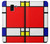 S0157 Composition Red Blue Yellow Hülle Schutzhülle Taschen für Samsung Galaxy J6 (2018)