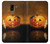 S1083 Pumpkin Spider Candles Halloween Hülle Schutzhülle Taschen für Samsung Galaxy J6 (2018)