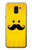S1145 Yellow Mustache Sun Hülle Schutzhülle Taschen für Samsung Galaxy J6 (2018)